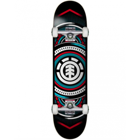 Skateboard Complet - ELEMENT - Rouge/Bleu