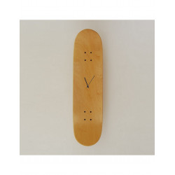 Skateboard Horloge murale - Bois Naturel