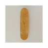 Skateboard Horloge murale - Bois Naturel